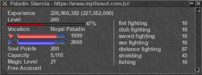 Assinatura de Paladin Skarola